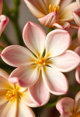 Fototapeta premium close up of a bunch of pink flowers
