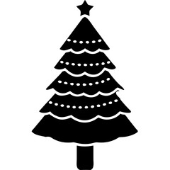 creative details Christmas Tree icon vector illustration 