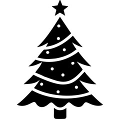 creative details Christmas Tree icon vector illustration 