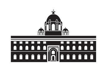 Indian Parliament Silhouette Historic Dome