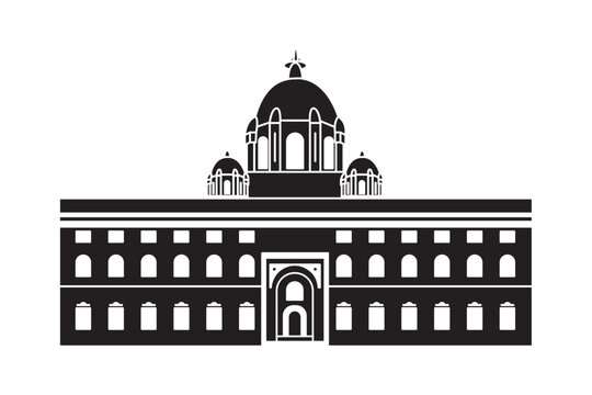 Indian Parliament Silhouette Historic Dome