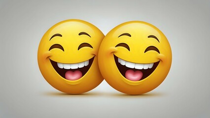 Two Laughing Emojis Expressing Joy and Happiness