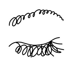Continuous single line drawing of nature vector illustration
