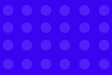 Bright blue background with evenly spaced circular shapes creating a vibrant pattern