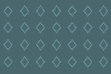 Fototapeta premium Repeated geometric diamond pattern in shades of blue on a dark background