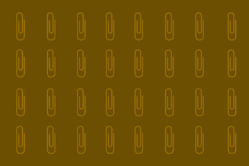 Repetitive pattern of paper clips on a muted background showcases functional design elements for office settings