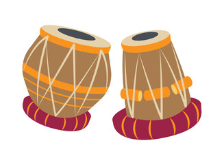Indian Classical Tabla Wooden Percussion Drum Instrument