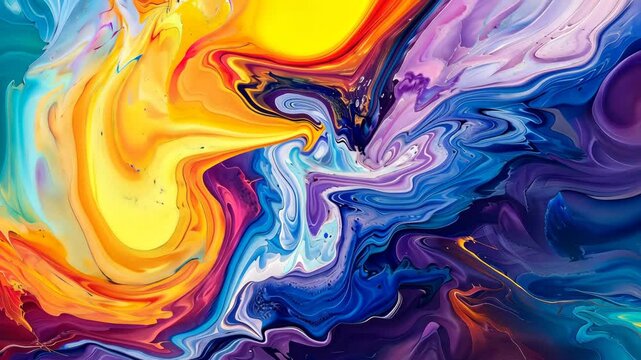 Farbintensive Abstrakte Marmoranimation Hintergrund