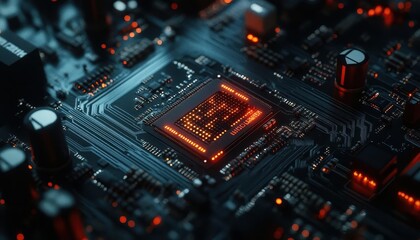 Obraz premium A closeup of a technician testing the functionality of an electronic prototype, Electronics, Precise and detailed