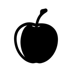 peach fruit minimalist silhouette vector icon - for graphic design projects peach, Modern Artwork.