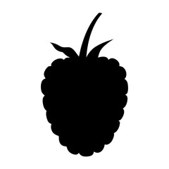 raspberry fruit minimalist silhouette vector icon - for graphic design projects raspberry, Modern Artwork.