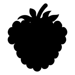 raspberry fruit minimalist silhouette vector icon - for graphic design projects raspberry, Modern Artwork.