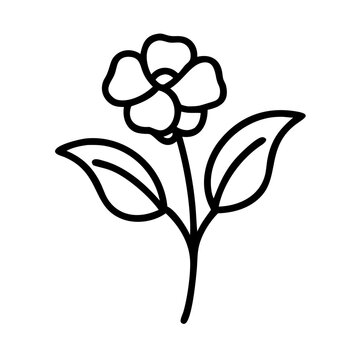 recommend clip art: Beautiful Sweet Pea Flower icon, vector