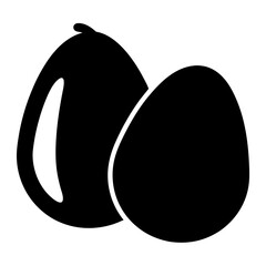 salak snake fruit minimalist silhouette vector icon - for graphic design projects salak snake, Modern Artwork.