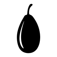 salak snake fruit minimalist silhouette vector icon - for graphic design projects salak snake, Modern Artwork.