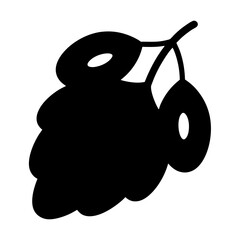 sorrel fruit minimalist silhouette vector icon - for graphic design projects sorrel, Modern Artwork.