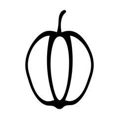star carambola fruit minimalist silhouette vector icon - for graphic design projects star carambola, Modern Artwork.
