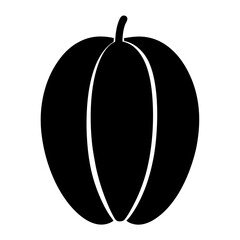 star carambola fruit minimalist silhouette vector icon - for graphic design projects star carambola, Modern Artwork.