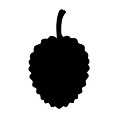 sugar apple fruit minimalist silhouette vector icon - for graphic design projects sugar apple, Modern Artwork.
