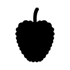 sugar apple fruit minimalist silhouette vector icon - for graphic design projects sugar apple, Modern Artwork.