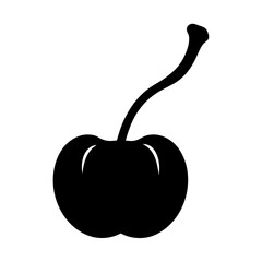 surinam cherry fruit minimalist silhouette vector icon - for graphic design projects surinam cherry, Modern Artwork.