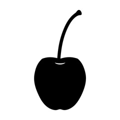 surinam cherry fruit minimalist silhouette vector icon - for graphic design projects surinam cherry, Modern Artwork.