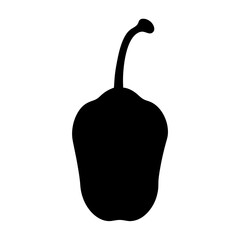 ackee fruit minimalist silhouette vector icon - for graphic design projects ackee, Modern Artwork.