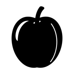 apricot fruit minimalist silhouette vector icon - for graphic design projects apricot, Modern Artwork.