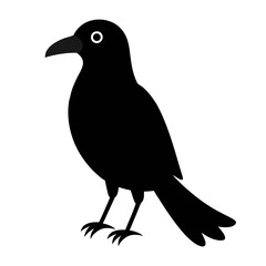 crow Silhouette Stock Illustrations