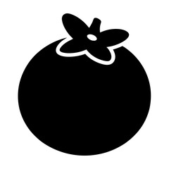 blueberry fruit minimalist silhouette vector icon - for graphic design projects blueberry, Modern Artwork.