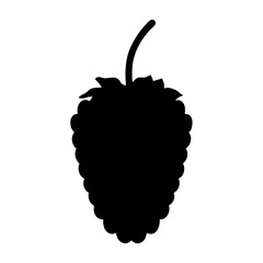 boysenberry fruit minimalist silhouette vector icon - for graphic design projects boysenberry, Modern Artwork.