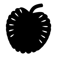 bread fruit minimalist silhouette vector icon - for graphic design projects bread, Modern Artwork.
