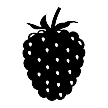 recommend clip art: boysenberry fruit minimalist silhouette vector icon - for graphic design projects boysenberry, Modern Artwork.