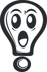A cartoon surprised face emoji with wide eyes and an open mouth expressing shock and excitement.