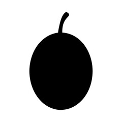 cantaloupe fruit minimalist silhouette vector icon - for graphic design projects cantaloupe, Modern Artwork.