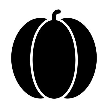 recommend clip art: cantaloupe fruit minimalist silhouette vector icon - for graphic design projects cantaloupe, Modern Artwork.