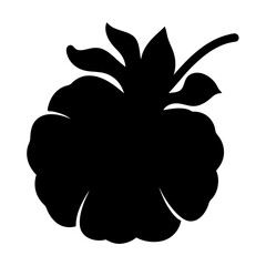 cloudberry fruit minimalist silhouette vector icon - for graphic design projects cloudberry, Modern Artwork.