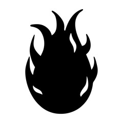 dragon fruit minimalist silhouette vector icon - for graphic design projects dragon, Modern Artwork.