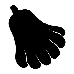  buddha s hand fruit minimalist silhouette vector icon - for graphic design projects buddha s hand, Modern Artwork.