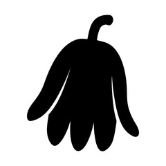  buddha s hand fruit minimalist silhouette vector icon - for graphic design projects buddha s hand, Modern Artwork.