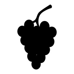 grape fruit minimalist silhouette vector icon - for graphic design projects grape, Modern Artwork.
