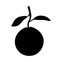 grape fruit minimalist silhouette vector icon - for graphic design projects grape, Modern Artwork.