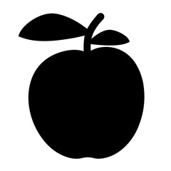guava fruit minimalist silhouette vector icon - for graphic design projects guava, Modern Artwork.