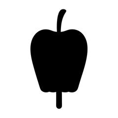 ice apple fruit minimalist silhouette vector icon - for graphic design projects ice apple, Modern Artwork.