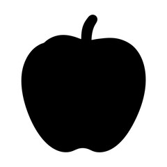 ice apple fruit minimalist silhouette vector icon - for graphic design projects ice apple, Modern Artwork.