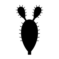 indian fig prickly pear fruit minimalist silhouette vector icon - for graphic design projects indian fig prickly pear, Modern Artwork.
