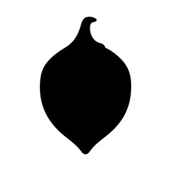 indian fig prickly pear fruit minimalist silhouette vector icon - for graphic design projects indian fig prickly pear, Modern Artwork.