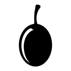 longan fruit minimalist silhouette vector icon - for graphic design projects longan, Modern Artwork.