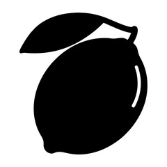 lime fruit minimalist silhouette vector icon - for graphic design projects lime, Modern Artwork.