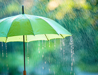 Generated image　雨の日の傘